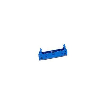 Fci Board Connector, 34 Contact(S), 2 Row(S), Male, Straight, 0.1 Inch Pitch, Solder Terminal, Latch, 71980-134LF